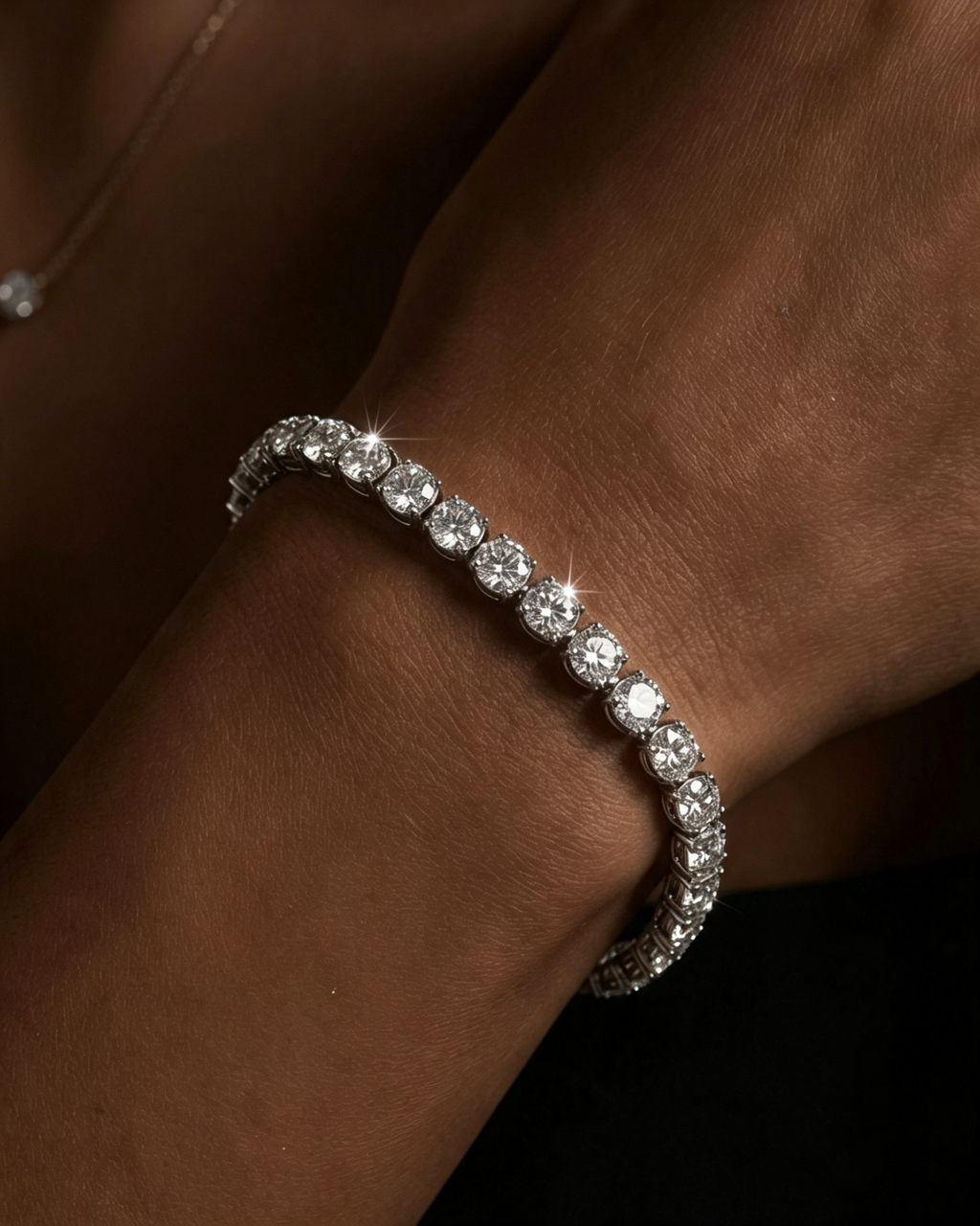 Sparkling Full Stone Tennis Bracelet1