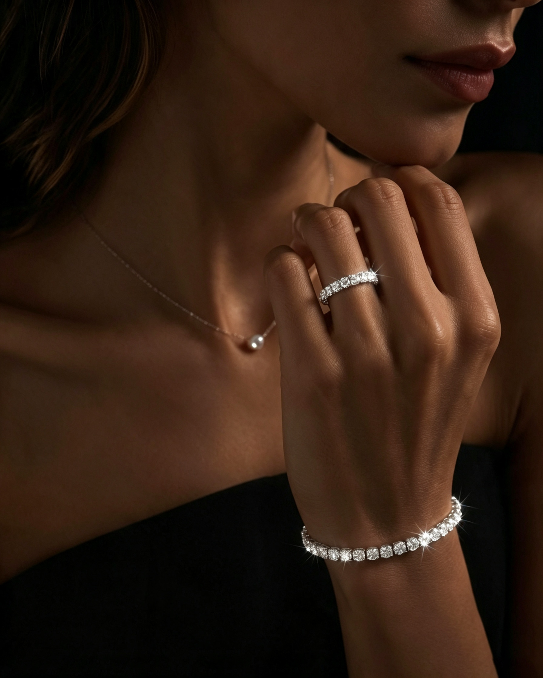 Sparkling Full Stone Tennis Bracelet1