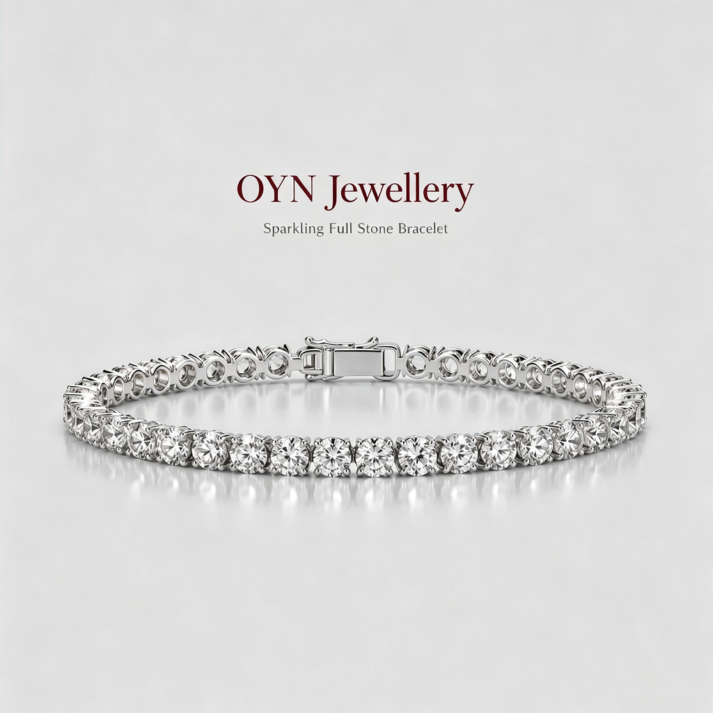 Sparkling Full Stone Tennis Bracelet1