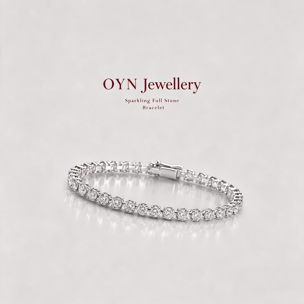 Sparkling Full Stone Tennis Bracelet1