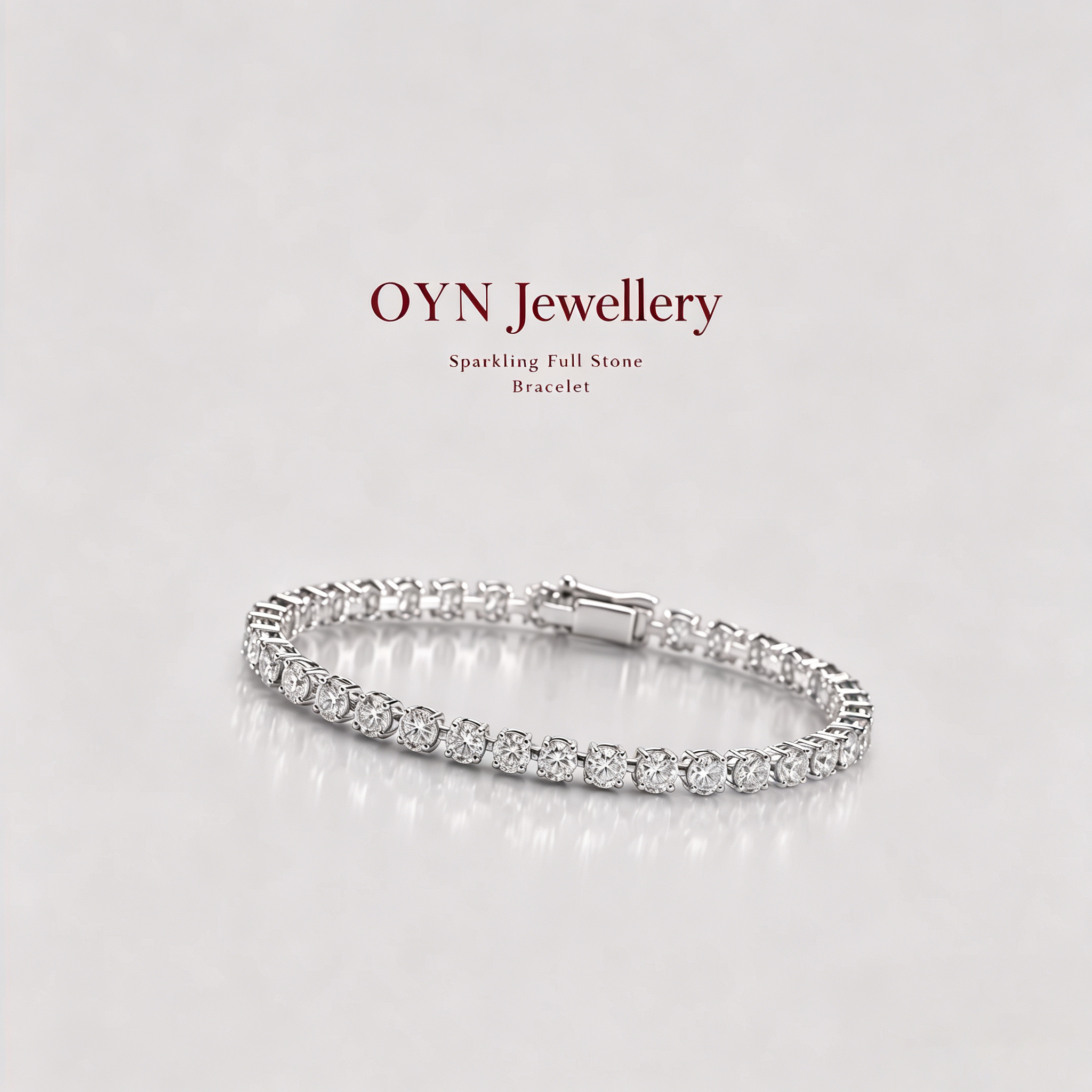 Sparkling Full Stone Tennis Bracelet1