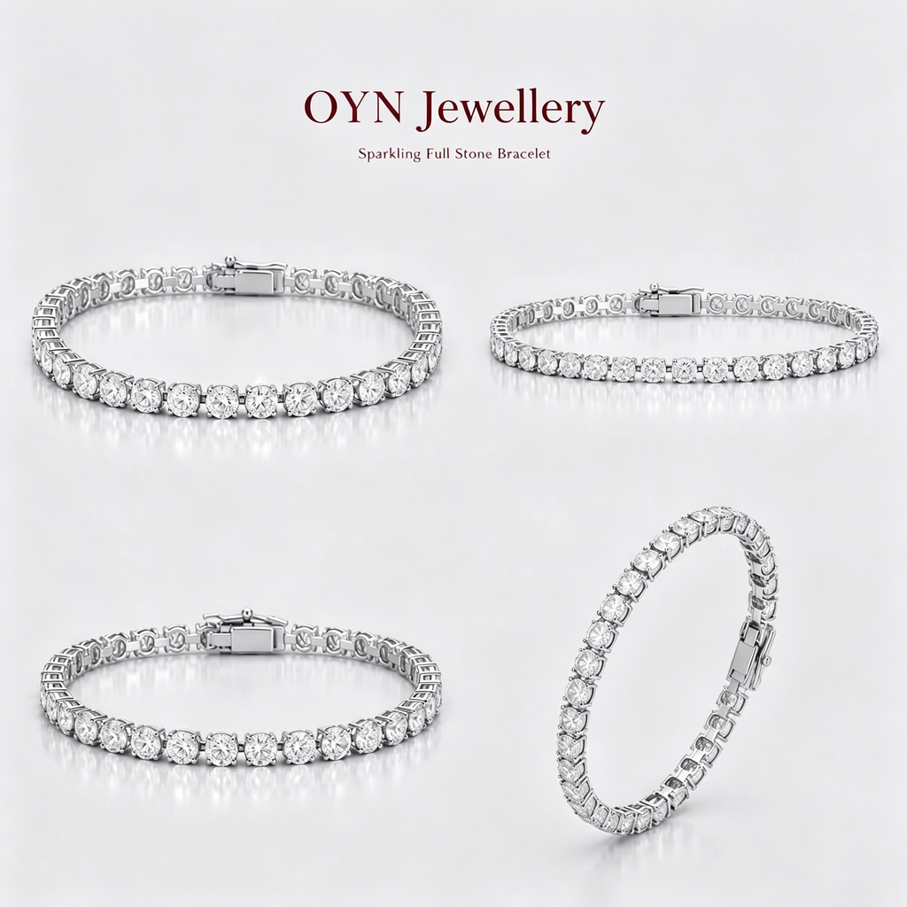 Sparkling Full Stone Tennis Bracelet1