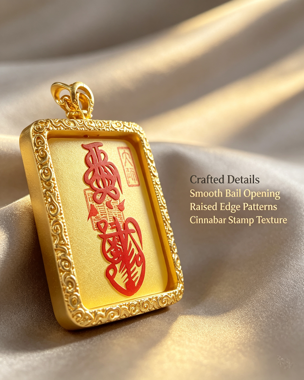 Cinnabar Talisman Pendant