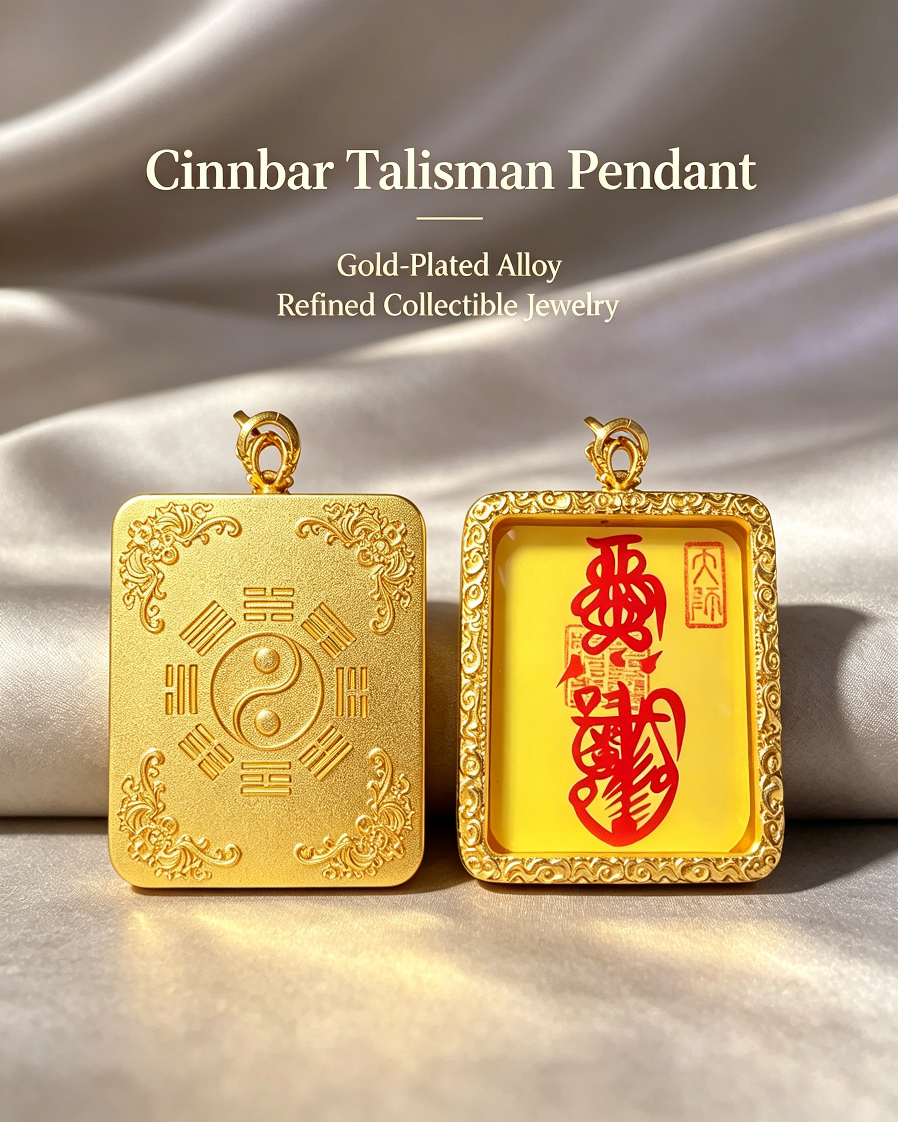 Cinnabar Talisman Pendant